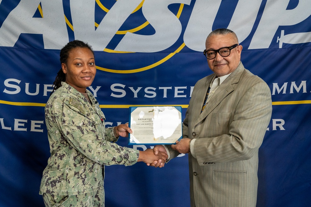 NAVSUP FLC San Diego Code 500 Recognizes Sailors