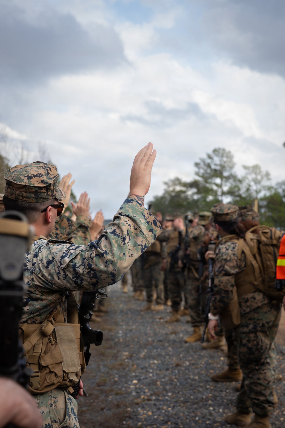 U.S. Marines with Truck Company, 23d Marine Regiment completes known distance range