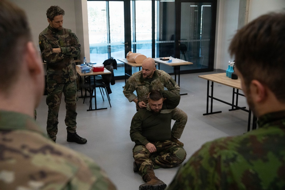 U.S. Army Soldiers Facilitate CLS Course with Lithuanian Riflemen’s Union during Unified Partners '26
