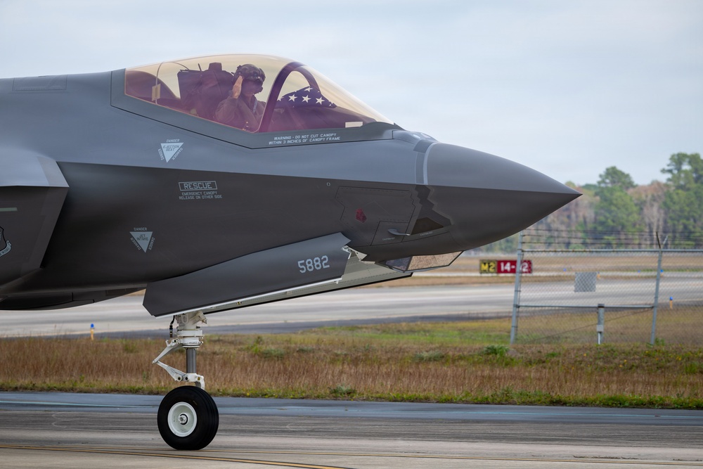 Florida Air National Guard Captain Honors Grandfather's Legacy with F-35A Flag Flight