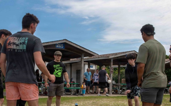 IKE and Carrier Air Wing Three Host a Beach Bash to Raise Morale and Facilitate Integration