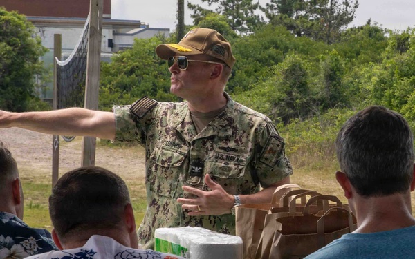IKE and Carrier Air Wing Three Host a Beach Bash to Raise Morale and Facilitate Integration