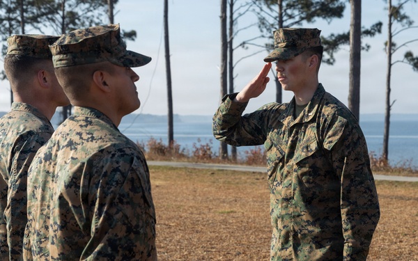 Headquarters and Service Battalion Adjutant Promotes to 1st Lieutenant