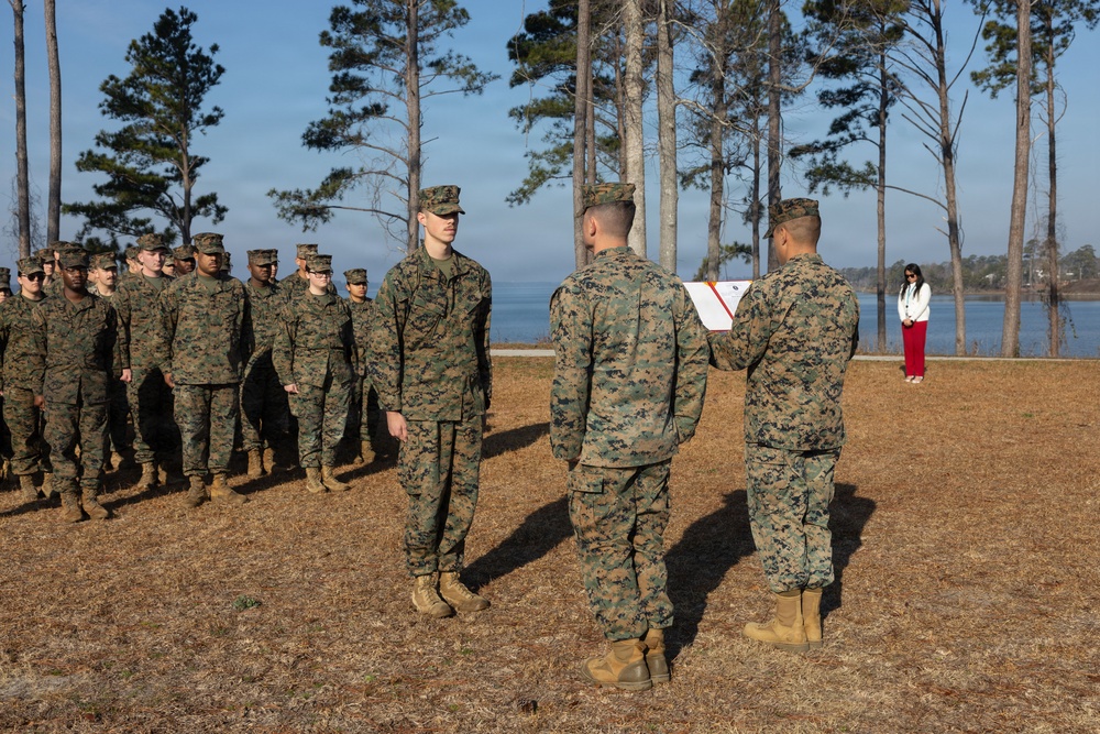 Headquarters and Service Battalion Adjutant Promotes to 1st Lieutenant