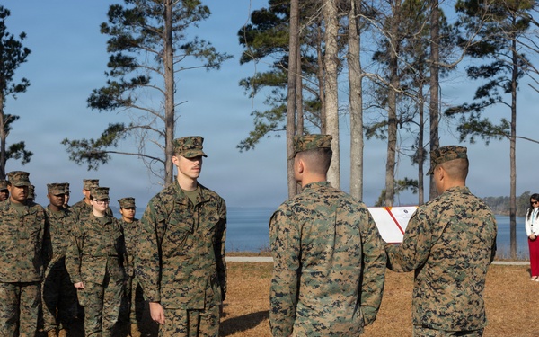 Headquarters and Service Battalion Adjutant Promotes to 1st Lieutenant