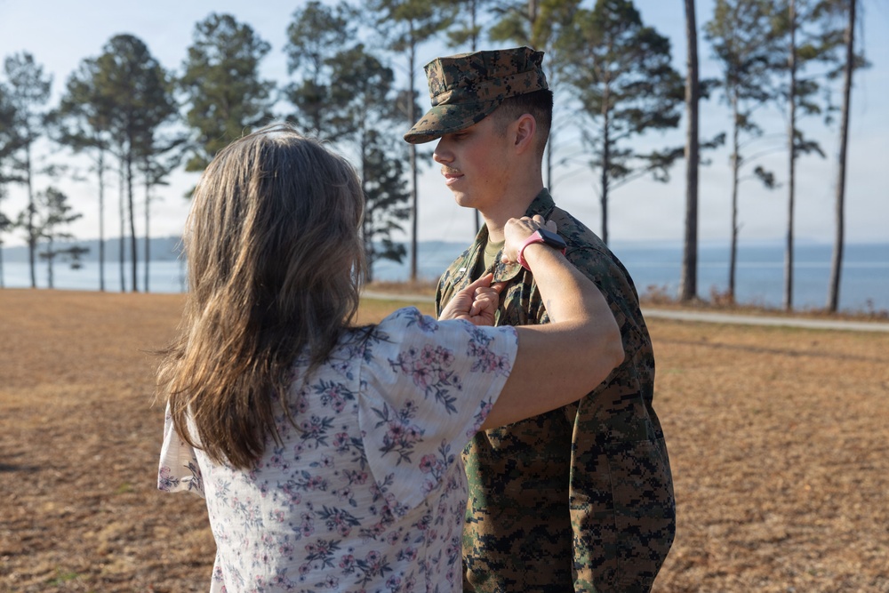 Headquarters and Service Battalion Adjutant Promotes to 1st Lieutenant