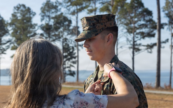 Headquarters and Service Battalion Adjutant Promotes to 1st Lieutenant