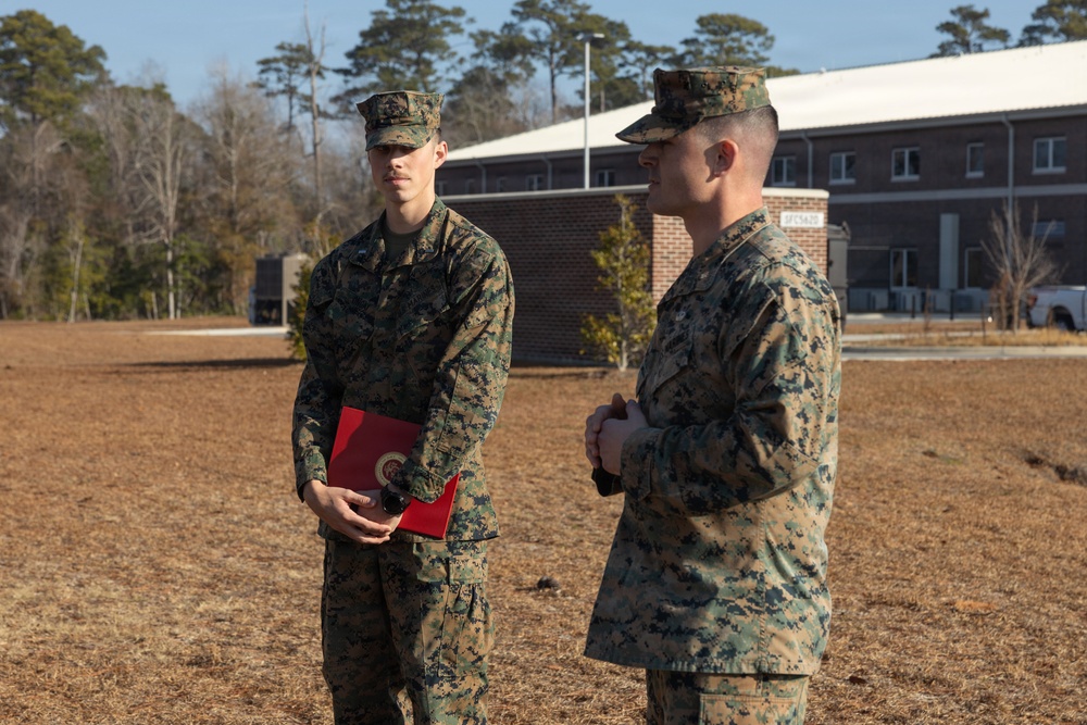 Headquarters and Service Battalion Adjutant Promotes to 1st Lieutenant