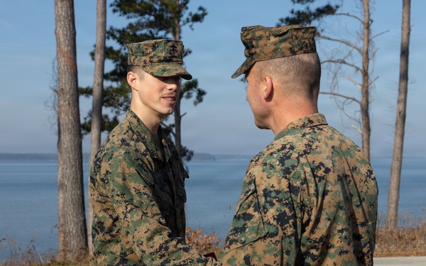 Headquarters and Service Battalion Adjutant Promotes to 1st Lieutenant