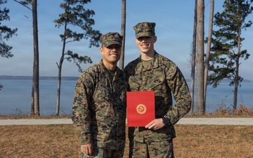 Headquarters and Service Battalion Adjutant Promotes to 1st Lieutenant