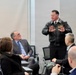 Rear Adm. T. J. Zerr speaks during WTI Re-Blue