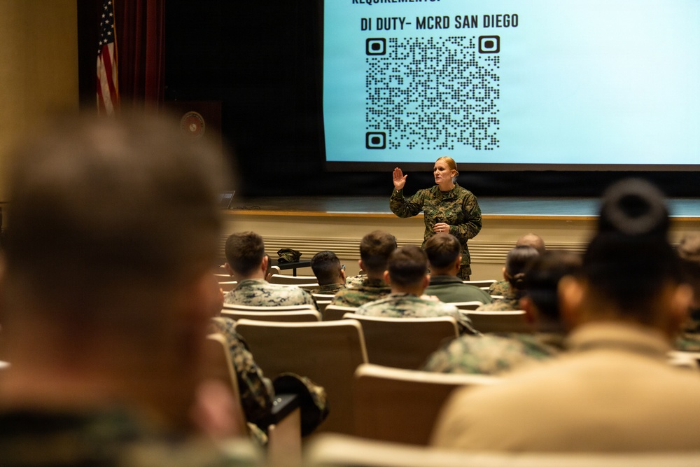 Special Duty Assignments Road Show Visits Marine Corps Base Quantico