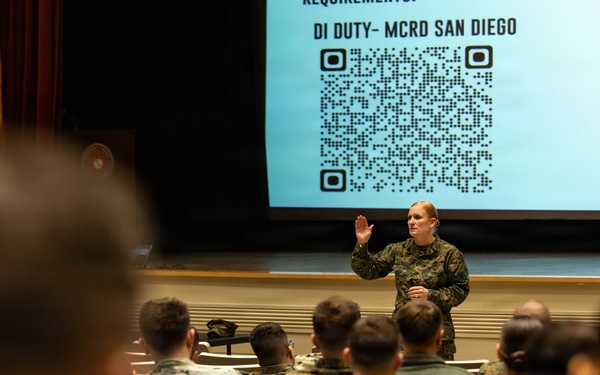 Special Duty Assignments Road Show Visits Marine Corps Base Quantico