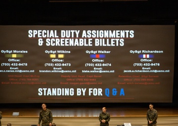 Special Duty Assignments Road Show Visits Marine Corps Base Quantico