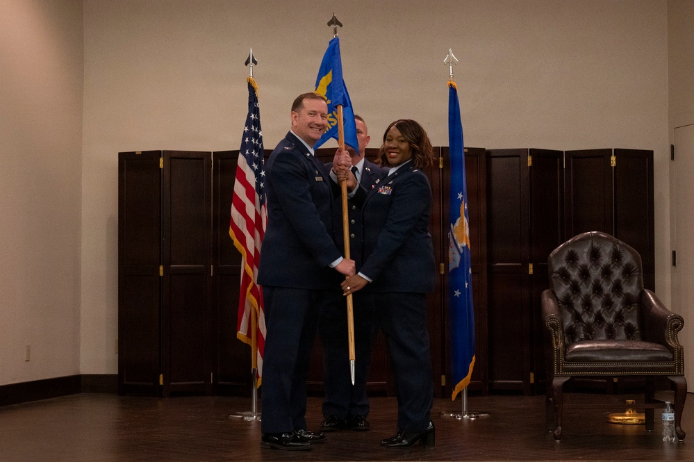 Lt. Col. Cindy N. Storoy Assumes Command of 433rd Mission Support Group