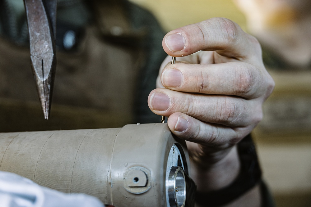 CLB 11 Marines conduct explosive ordnance exploitation training