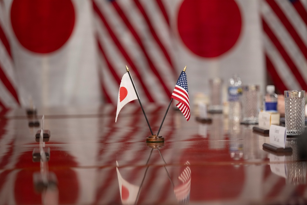 SW Hosts Japanese Minister of Defense at Pentagon