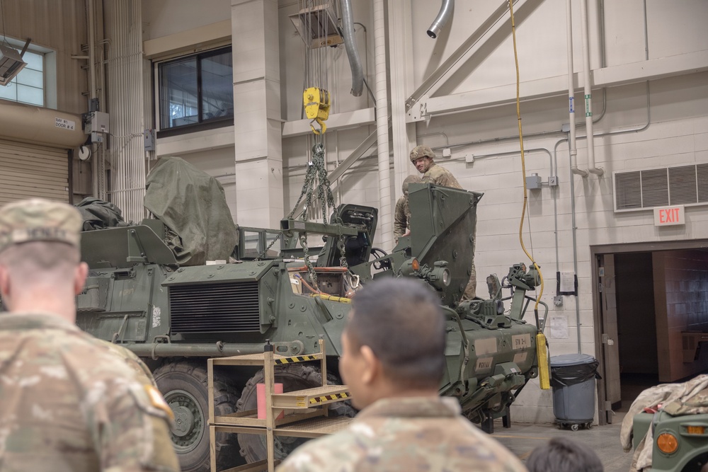 35th MST-S Soldiers Conduct Sustainment Maintenance on M1126 Stryker