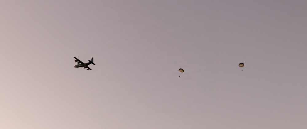 Skyfall: 1st DSB Marines conduct Combat Load Parachute Operations