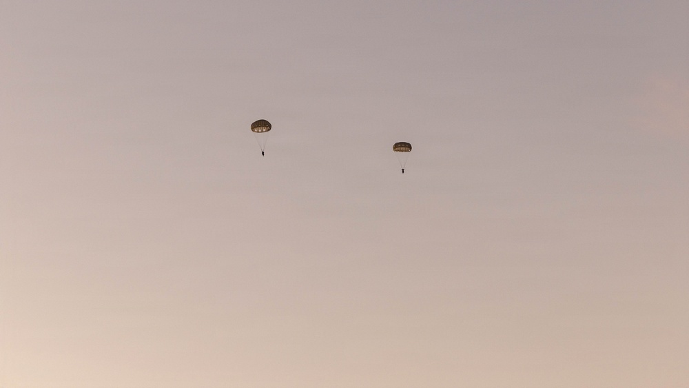 Skyfall: 1st DSB Marines conduct Combat Load Parachute Operations