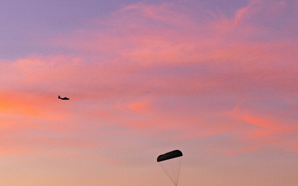 Skyfall: 1st DSB Marines conduct Combat Load Parachute Operations