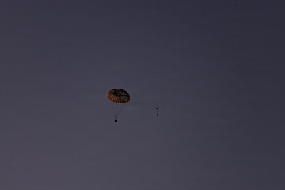 Skyfall: 1st DSB Marines conduct Combat Load Parachute Operations