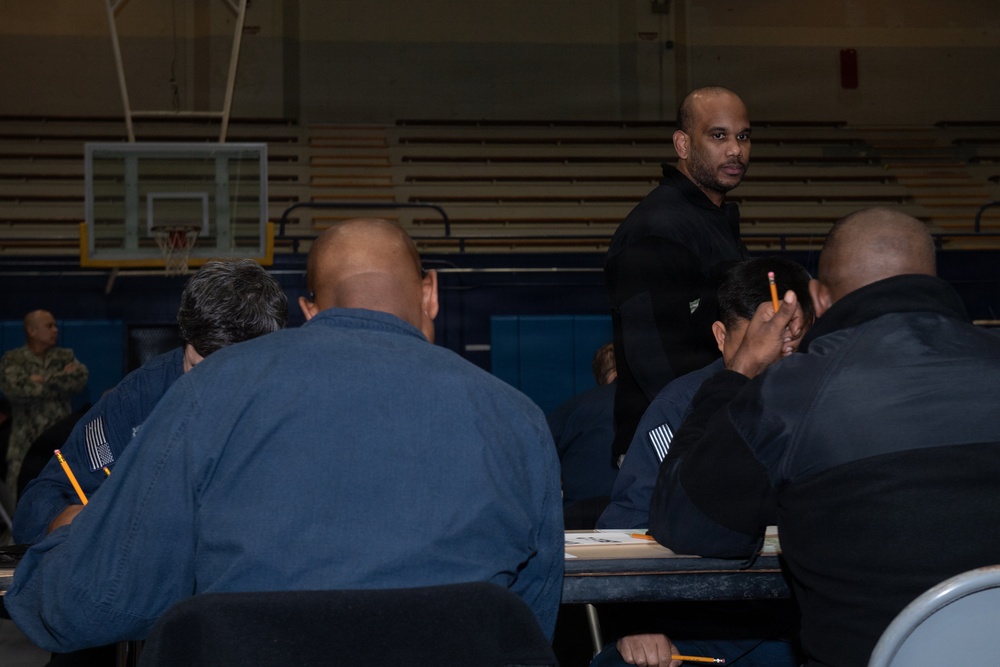Ronald Reagan Sailors Take Navy-wide Advancement Exam