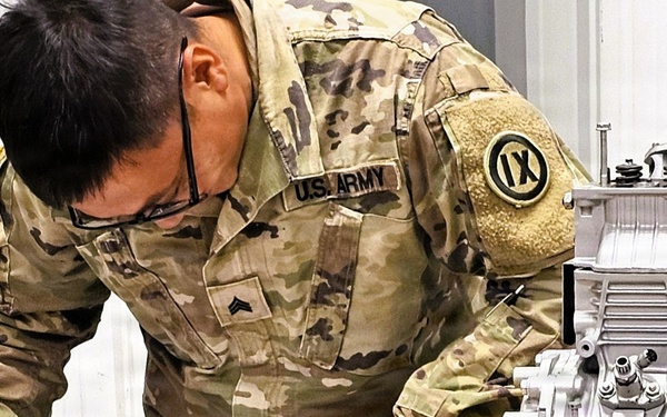 Soldiers completing 91J training at Fort McCoy complete small diesel engine training event