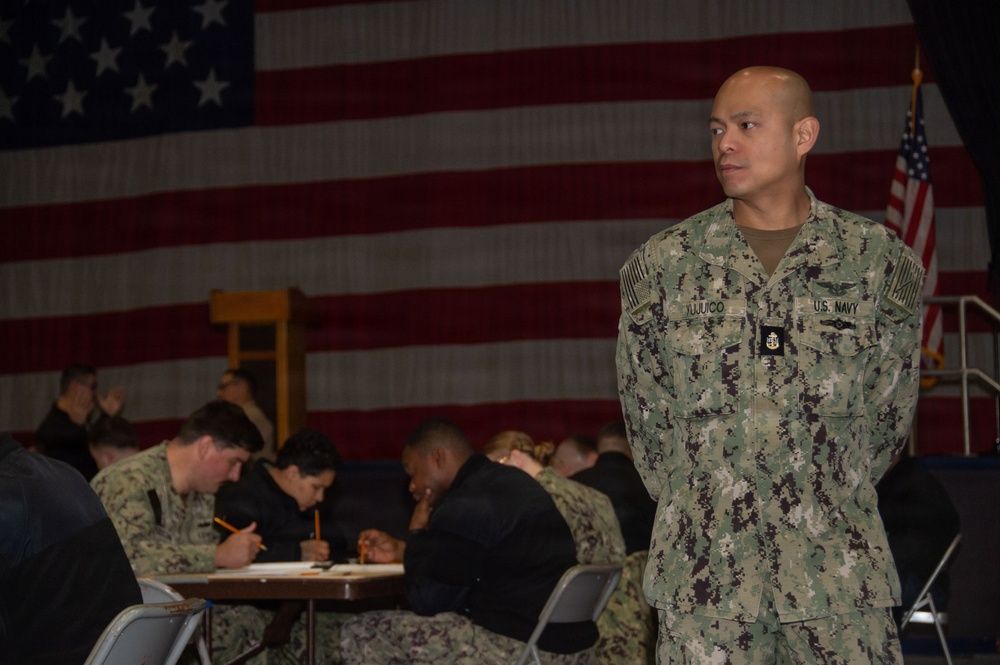 Ronald Reagan Sailors Take Navy-Wide Advancement Exam
