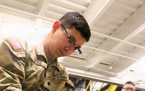 Soldiers completing 91J training at Fort McCoy complete small diesel engine training event