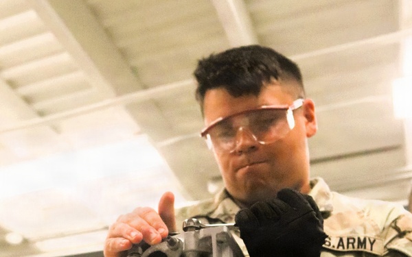 Soldiers completing 91J training at Fort McCoy complete small diesel engine training event