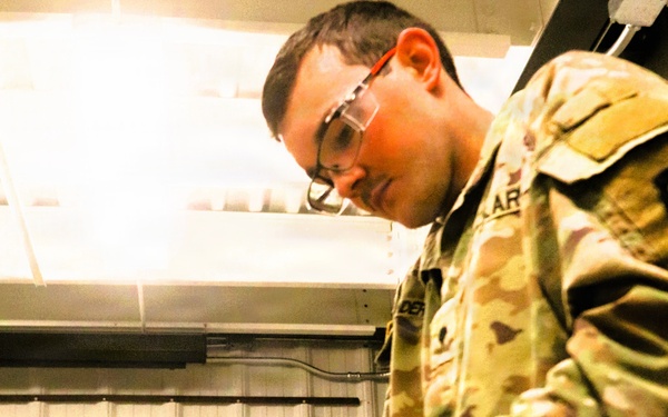 Soldiers completing 91J training at Fort McCoy complete small diesel engine training event