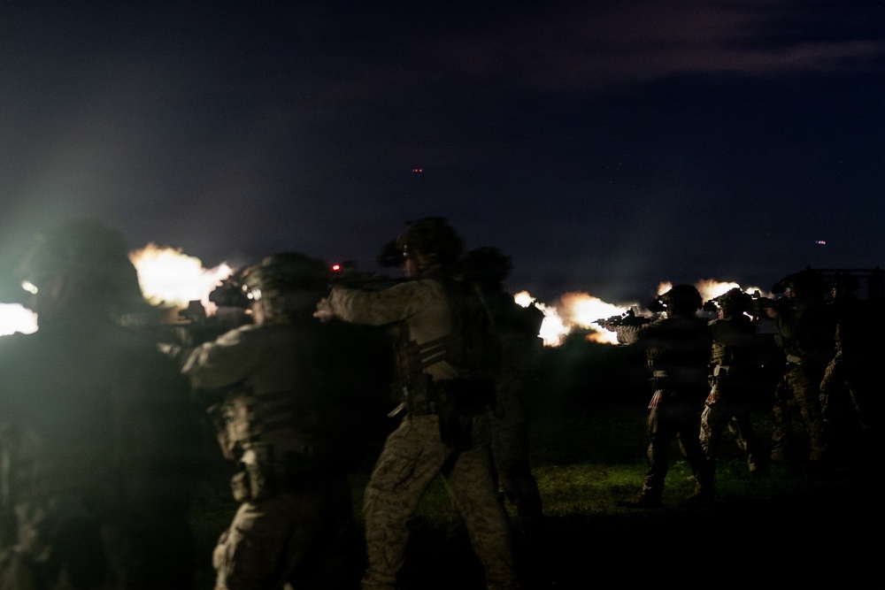 11th MEU Maritime Raid Force Conduct Day and Night Static Range Combat Training