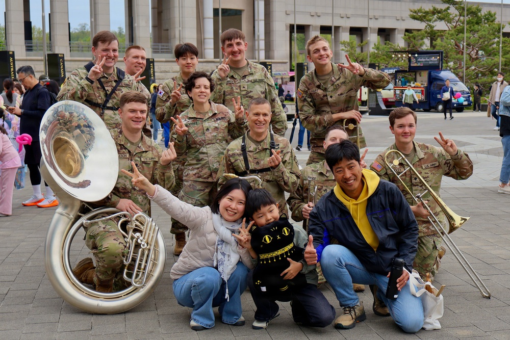 Eighth Army Brass Band Performs at Children's Day Event
