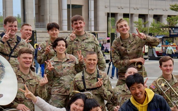 Eighth Army Brass Band Performs at Children's Day Event