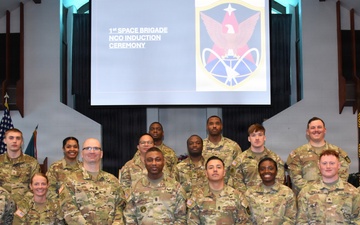 1st Space Brigade inducts newest noncommissioned officers