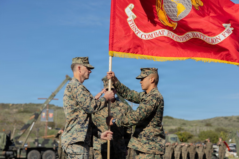 1st CEB holds change of command ceremony