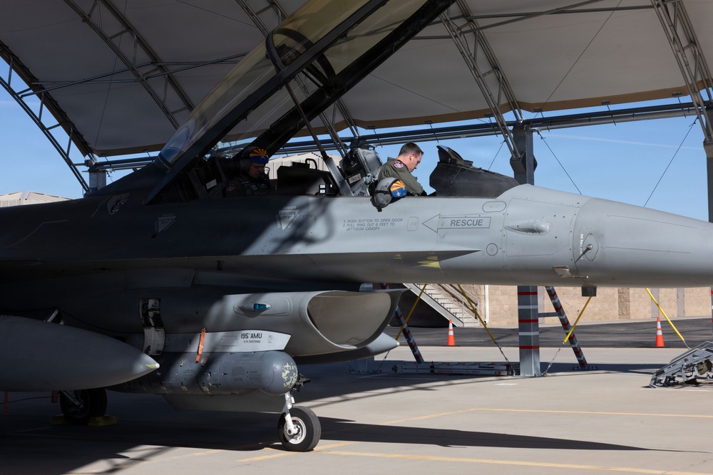 Gen. Gregory Guillot, commander, North American Aerospace Defense Command and U.S. Northern Command visits 162nd Wing Aerospace Control Alert Detachment