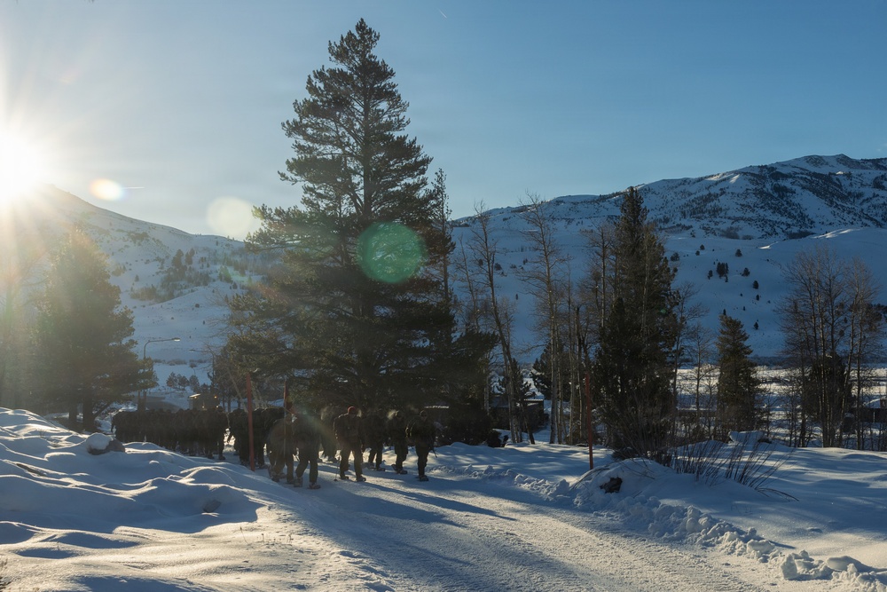 2nd Bn., 4th Marines hike during MTX 1-26