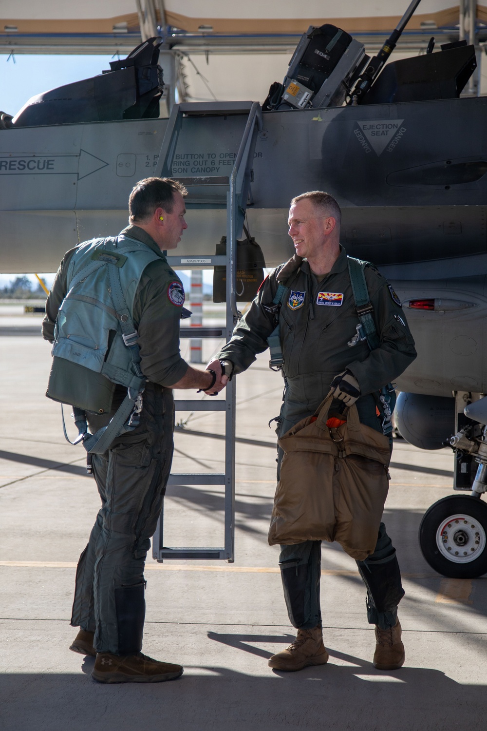 Gen. Gregory Guillot Commander North American Aerospace Defense Command and U.S. Northern Command visits the 162nd Wing Areospace Control Alert Detachment