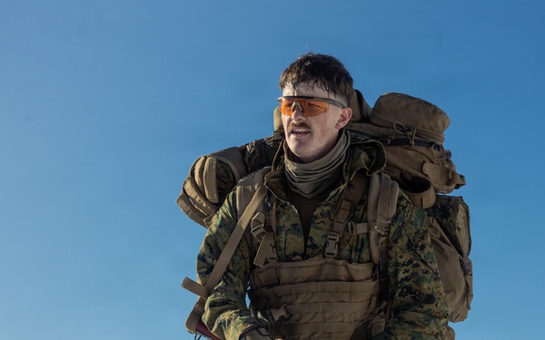 2nd Bn., 4th Marines hike during MTX 1-26