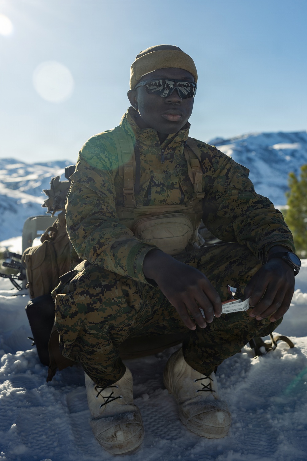 2nd Bn., 4th Marines hike during MTX 1-26