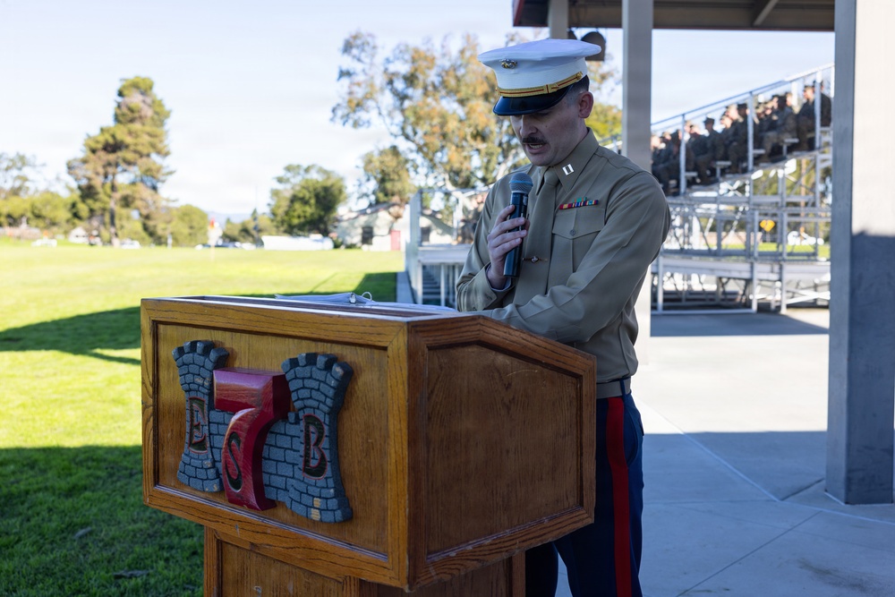 7th Engineer Support Battalion conducts change of command ceremony