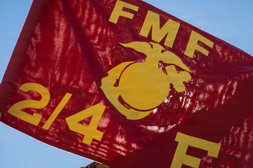 2nd Bn., 4th Marines hike during MTX 1-26