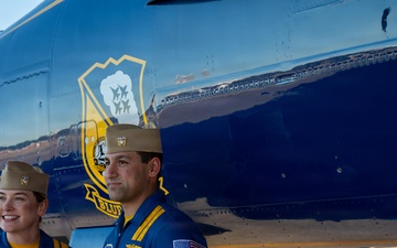 USN Blue Angels Demo Team Aircraft visits Portland Air National Guard Base