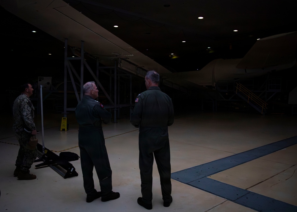 Rear Adm. Brophy Visits Strategic Communications Wing 1