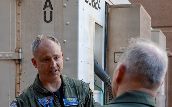 Rear Adm. Brophy Visits Strategic Communications Wing 1