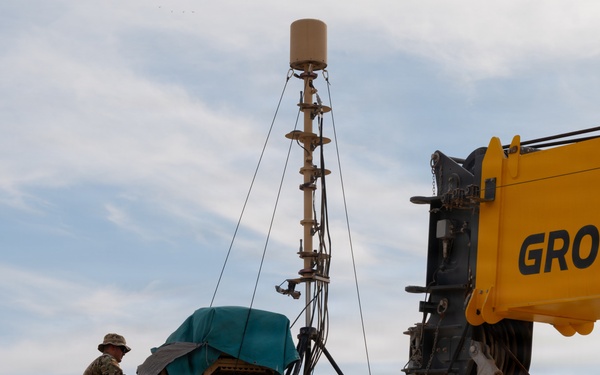 379th Expeditionary Civil Engineering Squadron move a sensor