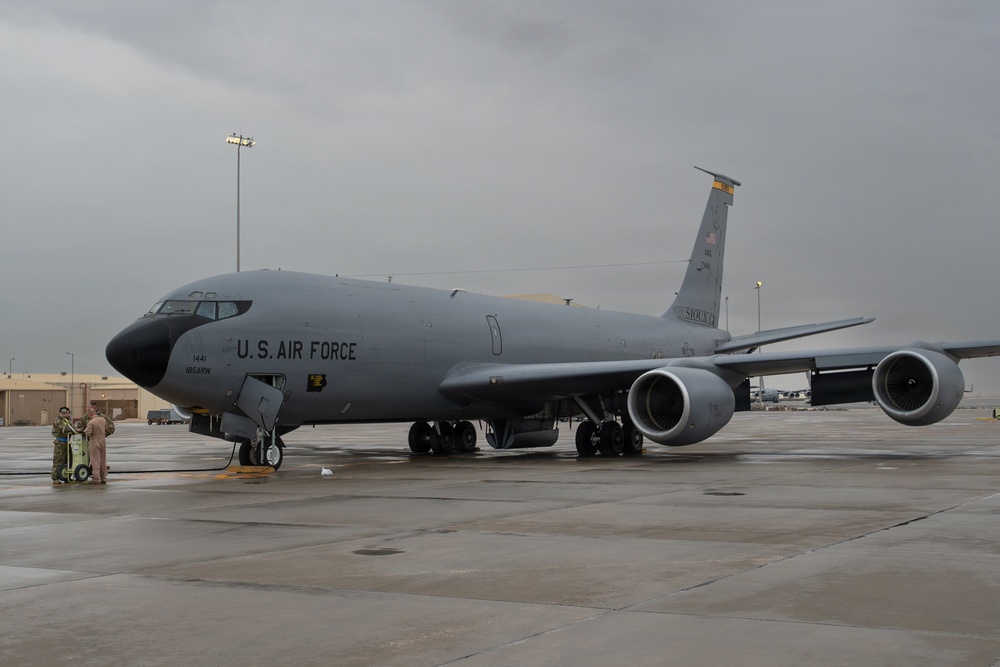 74th EARS conducts aerial refueling mission within CENTCOM AOR