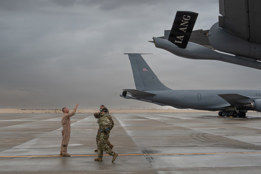 74th EARS conducts aerial refueling mission within CENTCOM AOR